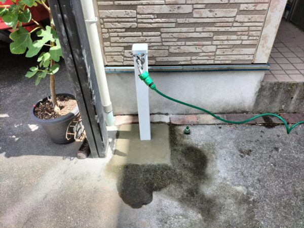 東京都足立区　散水栓から水栓柱へ交換