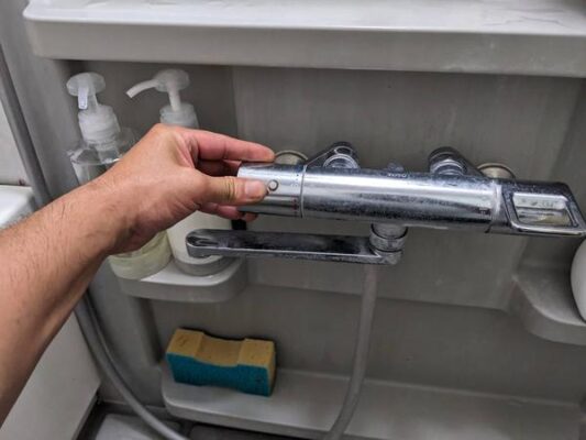 温度調整つまみの不具合確認