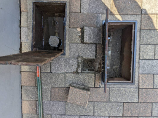 市川市_地中給水管漏水_施工前2