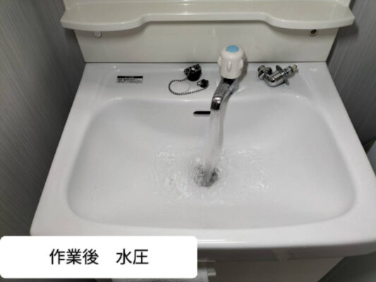 市原市_配管サビで水圧弱まり_施工後の水圧