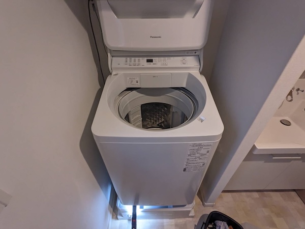 江戸川区-脱衣所異臭洗濯パン封水筒緩み取付直し-点検